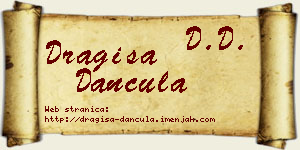 Dragiša Dančula vizit kartica